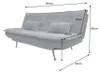 riess-ambiente Modernes Schlafsofa JAZZ 190 cm grau Cord Produktbild-Vorschau 7