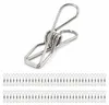 lot de 100 pinces à linge en acier inoxydable [5,3cm x 1cm] Voir les images du produit 1