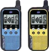 Two VTech KidiTalkie walkie-talkies, one blue and one yellow, are shown side-by-side against a white background. Produktbild-Vorschau