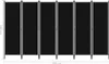 A diagram showing a black room divider with white support poles, indicating dimensions. Podgląd zdjęcia produktu