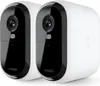 Two white and black Arlo Essential 2 XL FHD Outdoor Cameras are shown side-by-side against a white background. Anteprima dell’immagine prodotto