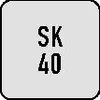 Držiak vrtáka E1 DIN 69871 AD/B Upínací Ø 25 mm SK40 Dĺžka Náhľad obrázku produktu 4