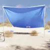vidaXL Strand-Schattenzelt mit Sandsäcken Blau 304x300 cm Produktbild-Vorschau 2
