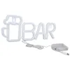 LED neonový nápis ve tvaru BAR, napájený z USB nebo Náhled obrázku produktu 5