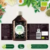A bottle of Vita Biosa drink surrounded by botanical elements and product information. Anteprima dell’immagine prodotto