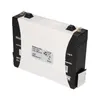 A white and black battery with labels and connectors. Produktbild-Vorschau