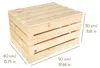 Caja de madera natural Creative Deco con tapa grande, 50 x Vista previa de la imagen del producto 3