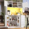 Armoire de cuisine Flieks avec éclairage LED, Voir les images du produit 2