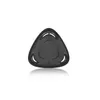 A black triangular object with three curved cutouts is shown against a white background. Produktbild-Vorschau