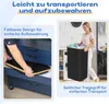 Wäschekorb mit Deckel Schwarz, 150L Wäschesammler, Produktbild-Vorschau 4