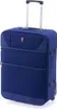 A blue suitcase with a telescopic handle and wheels. Anteprima dell’immagine prodotto