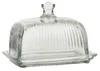 LS-LebenStil Vintage Glas Butterdose 17x12cm 2tlg. Deckel Produktbild-Vorschau 2