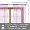 wometo Fadenvorhang Türvorhang Fäden 90x245 lila violett - Produktbild-Vorschau 2