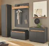 Garderobe Set 6-teilig "Center" in grau matt und Wotan Produktbild-Vorschau 1