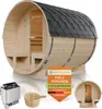 Artsauna Outdoor Fasssauna Spitzbergen 220 für 6 Personen - Produktbild-Vorschau 1