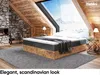 MEBLINI Boxspringbett mit Bettkasten - Gepolstert Produktbild-Vorschau 2
