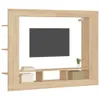 vidaXL Armoire TV Chêne Sonoma 152x22x113 cm Bois composite Voir les images du produit 3