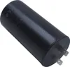 A black cylindrical capacitor with metal terminals. Produktbild-Vorschau