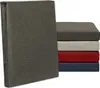 A stack of fitted sheets in different colors, with one sheet standing upright in the foreground. Produktbild-Vorschau