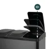 SVITA TC3X15 Seau de cuisine 45L Poubelle Système de tri à Voir les images du produit 2
