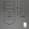 Briloner Lampada da parete a LED, batteria ricaricabile, Anteprima dell’immagine prodotto 9