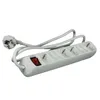 A white power strip with multiple outlets and a red switch is shown on a white background. Produktbild-Vorschau