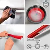 A collage of four images showing different aspects of a product, likely for cleaning or installation. Produktbild-Vorschau