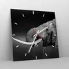 Wanduhr - Quadrat - Glasuhr - Elefant Stoßzahn Natur - Produktbild-Vorschau 4