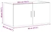 vidaXL Wandschrank Weiß 80x42,5x40 cm Holzwerkstoff Produktbild-Vorschau 8