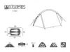 TENTCAMP | FINN | Tenda bikepacking per 2 persone | Grigio Anteprima dell’immagine prodotto 8