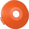 A close-up, isolated shot of an orange plastic spool cover. Produktbild-Vorschau