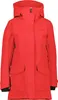 A studio shot of a red parka jacket. Produktbild-Vorschau