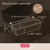 Zenker uniwersalna forma do pieczenia chleba wysuwana 28-40 Podgląd zdjęcia produktu 4