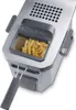 A silver deep fryer with french fries inside the basket, set against a white background. Anteprima dell’immagine prodotto