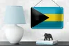 Blechschild Flagge Bahamas 18x12cm Flag of the Bahamas Produktbild-Vorschau 4