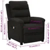 masážne kreslo vidaXL Black Fabric Náhľad obrázku produktu 7