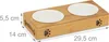 relaxdays Supporto per ciotola in Vetroceramica Bamboo Anteprima dell’immagine prodotto 4