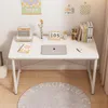 Scrivania per computer in stile scandinavo, tavolo bianco Anteprima dell’immagine prodotto 9
