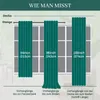 Diagram showing how to measure curtains for different lengths. Produktbild-Vorschau