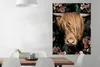 MuchoWow® Poster Schottisches Hochlandrind - Porträt - Kuh Produktbild-Vorschau 2