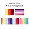 A collage of five different split cake face paint palettes, showcasing various color combinations. Náhled obrázku produktu