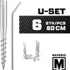 MAXERIO® 60 cm 6er U-Set Schraubfundamente inkl. 10 cm Produktbild-Vorschau 2