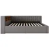 Canapé-lit hydraulique 90x200 cm avec port USB, lit pour Voir les images du produit 12