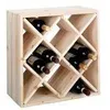 Porte-bouteilles Zeller, pin, 52 x 25 x 52 cm, marron Voir les images du produit 7