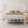 STILVORA Metallbett Weiß 140 x 200 cm Jugendbett mit Produktbild-Vorschau 4