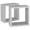 vidaXL Étagères en cube 2 pcs. Gris béton 30x15x30 cm Voir les images du produit 6