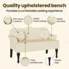 vidaXL Chesterfield Bank Creme 120,5 x 65 x 75 cm Produktbild-Vorschau 6