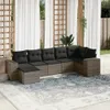 Gartenmöbelgarnituren - 7-tlg. Garten-Sofagarnitur mit Produktbild-Vorschau 1