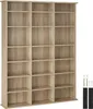 A three-column bookshelf with multiple shelves, shown against a white background. Small hardware pieces are visible on the right side. Náhled obrázku produktu
