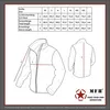 A size chart and diagrams of a jacket. Produktbild-Vorschau